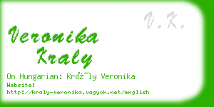 veronika kraly business card